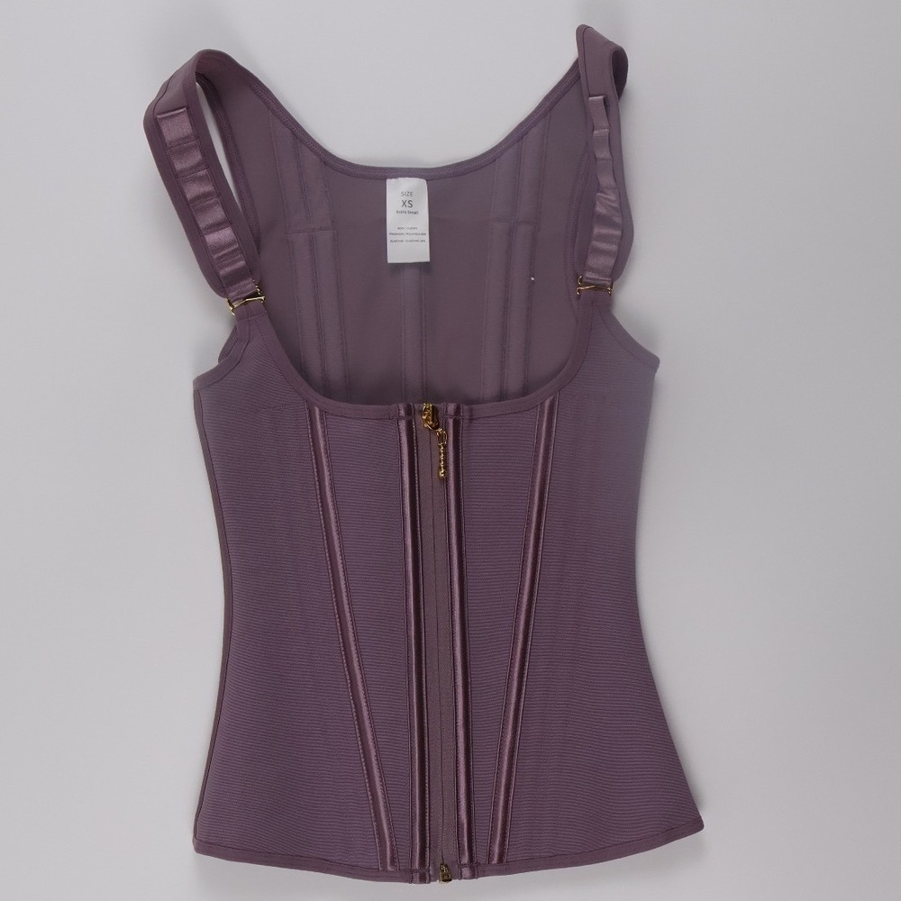 SHAPSHE Waist Shapewear Vest XS Purple Compression Corset Cincher Body Shaper